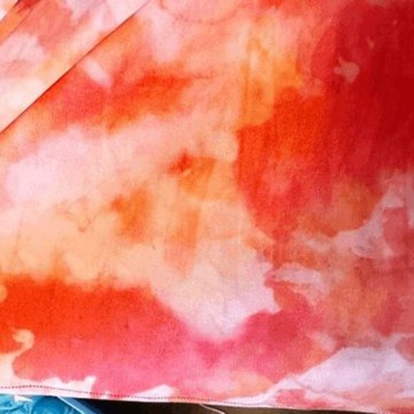 Rene Ruiz Collection One Shoulder 3D Applique Gown Fit Flare Dress Orange Size 2 - Picture 3 of 12